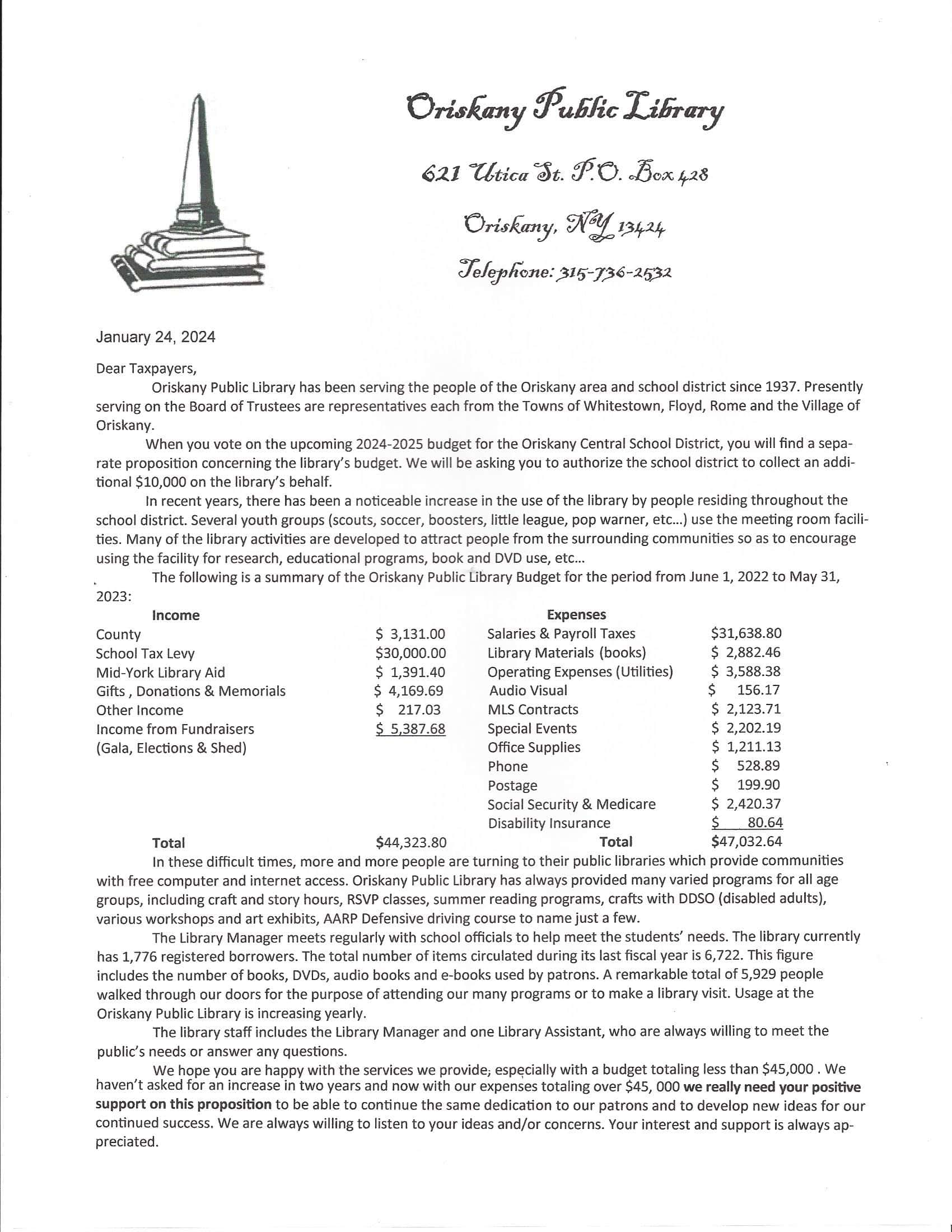 Oriskany Public Library Library site